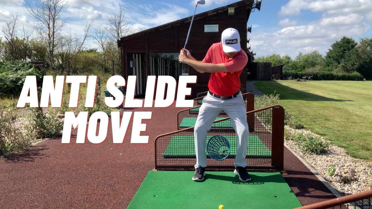 HOW TO STOP SLIDING IN THE DOWNSWING WITH THIS ONE DRILL - (GAME CHANGING)