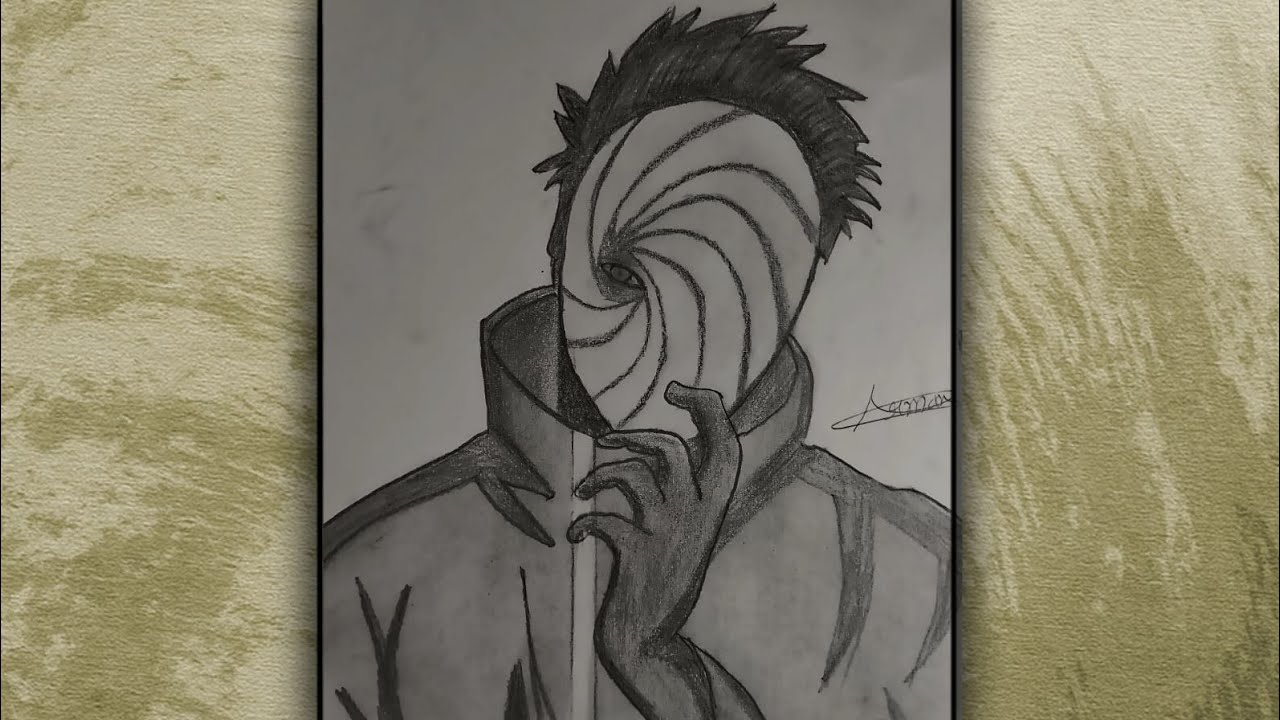 How To Draw Obito Uchiha Easy || Obito Uchiha Drawing Step By Step || Arman Artist 💯😱👍
