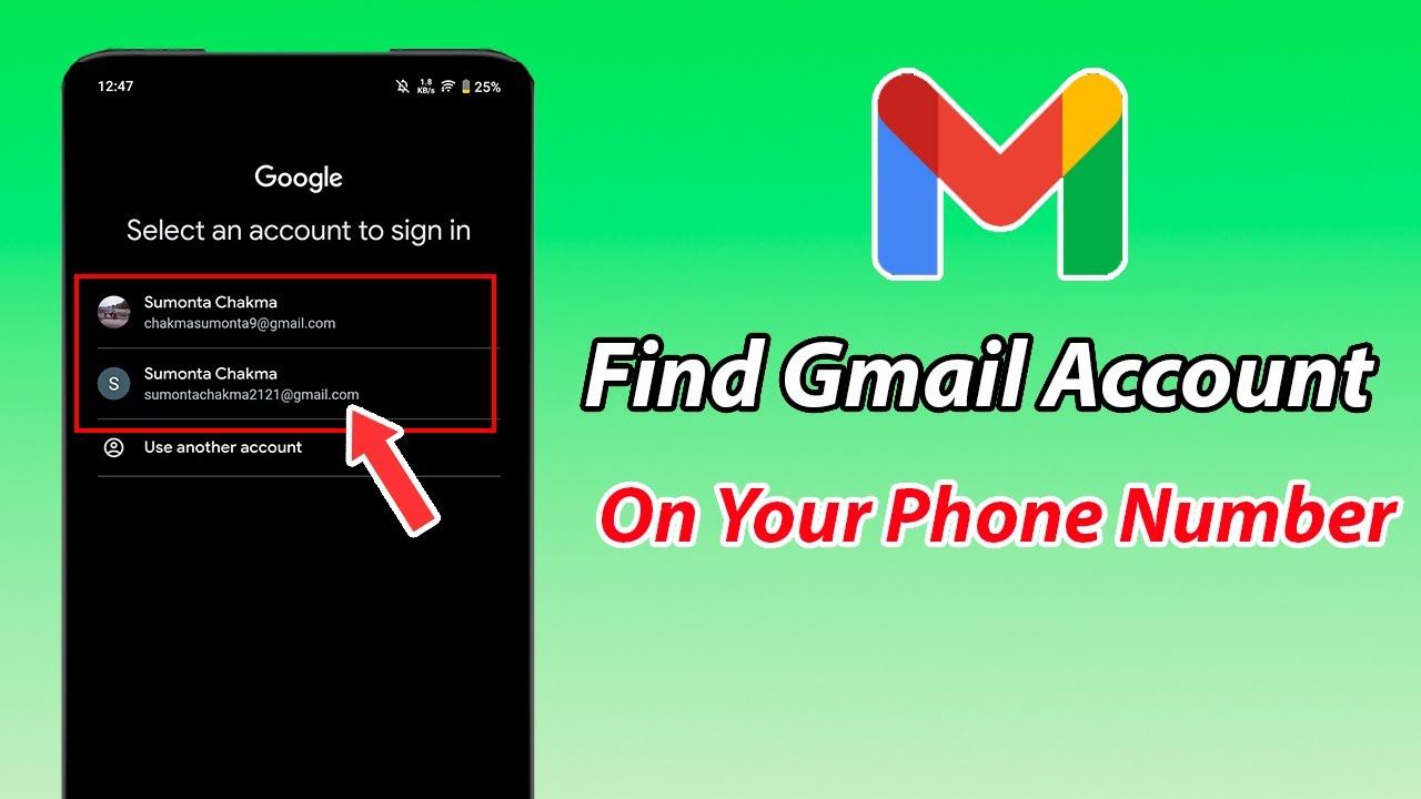 How to check how many gmail accounts i have on my number