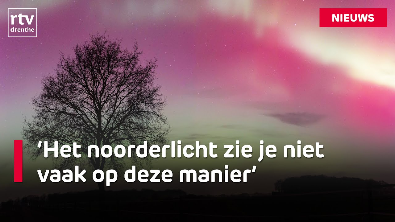 Geweldige beelden van het noorderlicht boven Nederland | RTV Drenthe