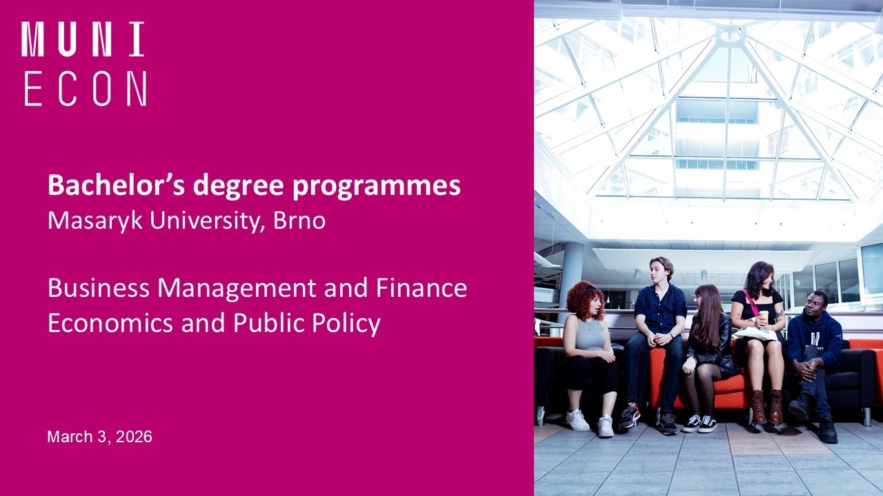 Study Business & Economics in Europe | ECON MUNI Bachelor's Online Open Day (Recording)