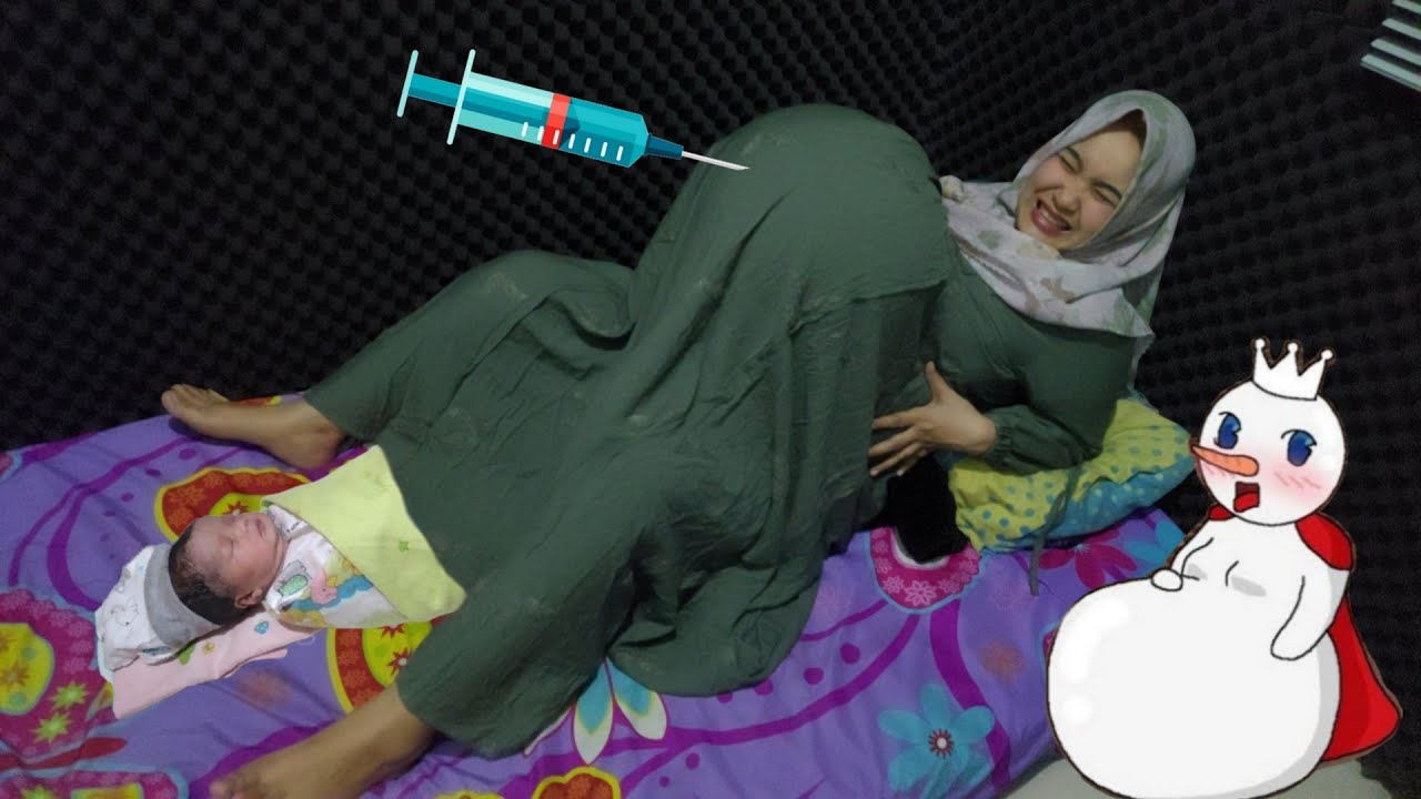 KAGET MENDADAK KONTRAKSI IBU HAMIL MELAHIRKAN BAYI CANTIK SENDIRI TANPA BIDAN