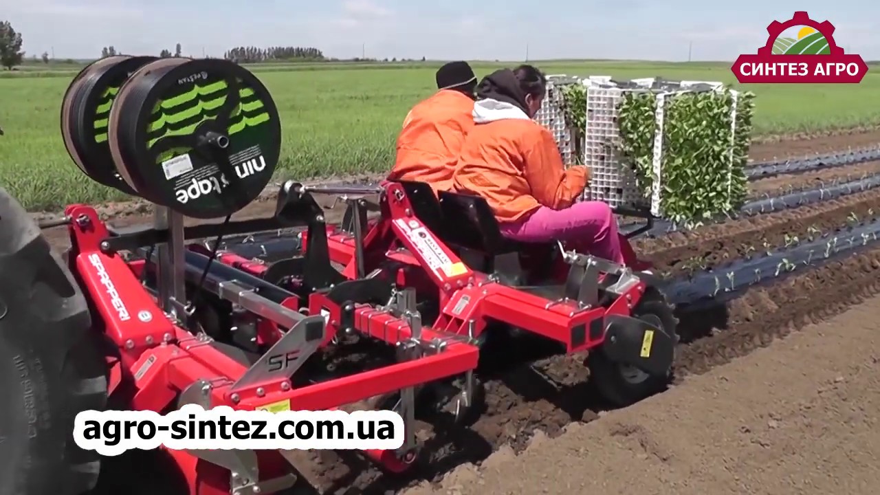 Розсадосадильна машина з плівкоукладачем / Рассадопосадочная машина SPAPPERI