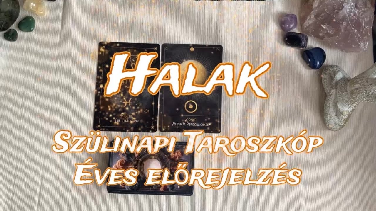 Halak♓️ Szülinapi Tarot🎂 Mi vár rád a következő évben?💝