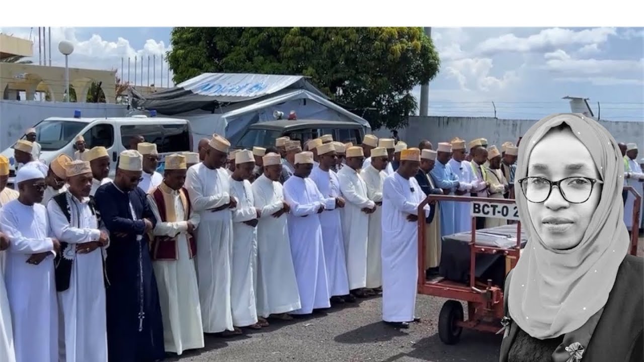 AÉROPORT PRINCE SAID IBRAHIM : L’arrivée et Soilat Djanaza de Mme BINTI MHADJOU