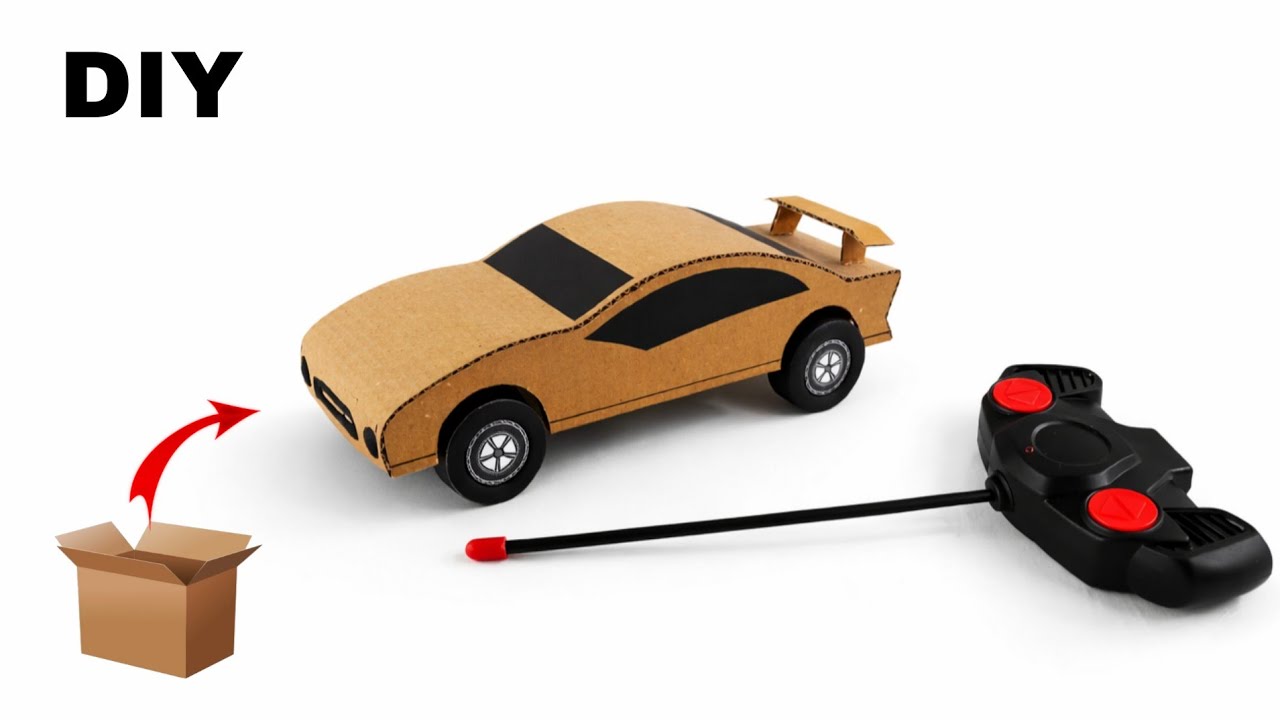DIY Cardboard RC car At home | How to make remote control car 🚗🎮
