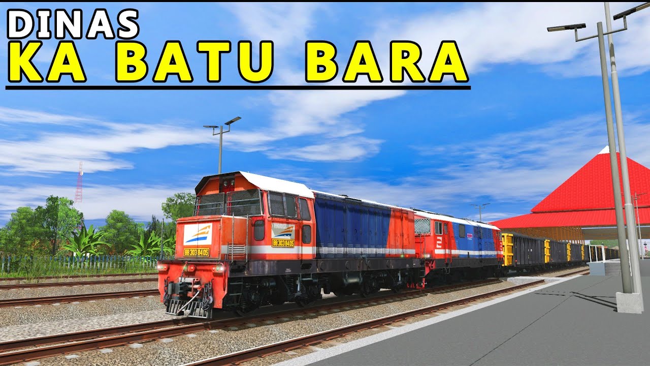 Dinas Batubara Pakai Lokomotif BB | Trainz Simulator Indonesia