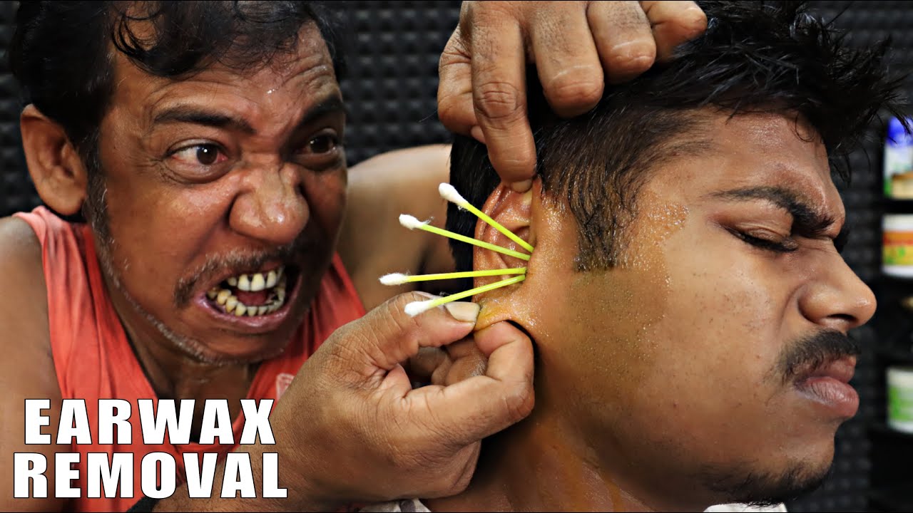 Ear Cleaning & Earwax Removal by Asim Barber | Head Massage & Neck Cracking | Ear Fingering | ASMR