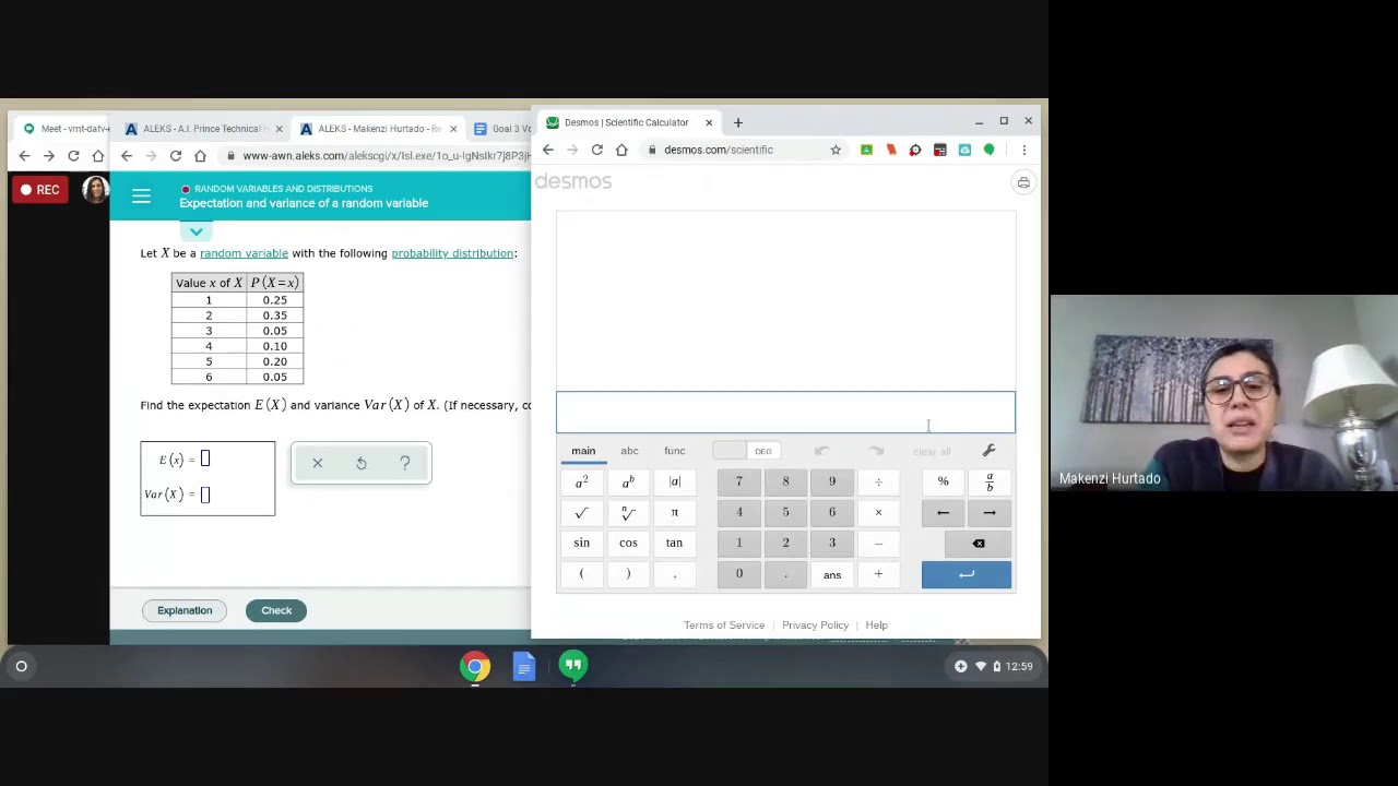3.5 Expectation and variance of a random variable