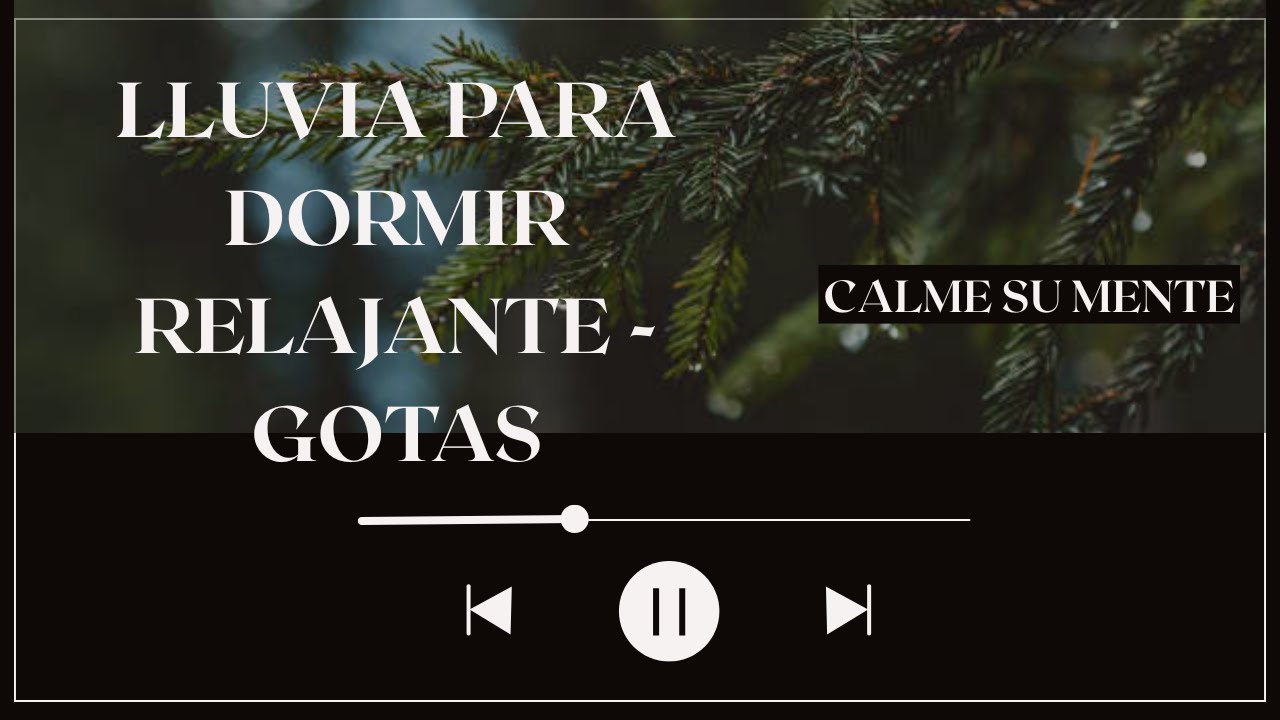 Lluvia Relajante para Dormir Profundamente 🌧️ Alivio del Estrés e Insomnio