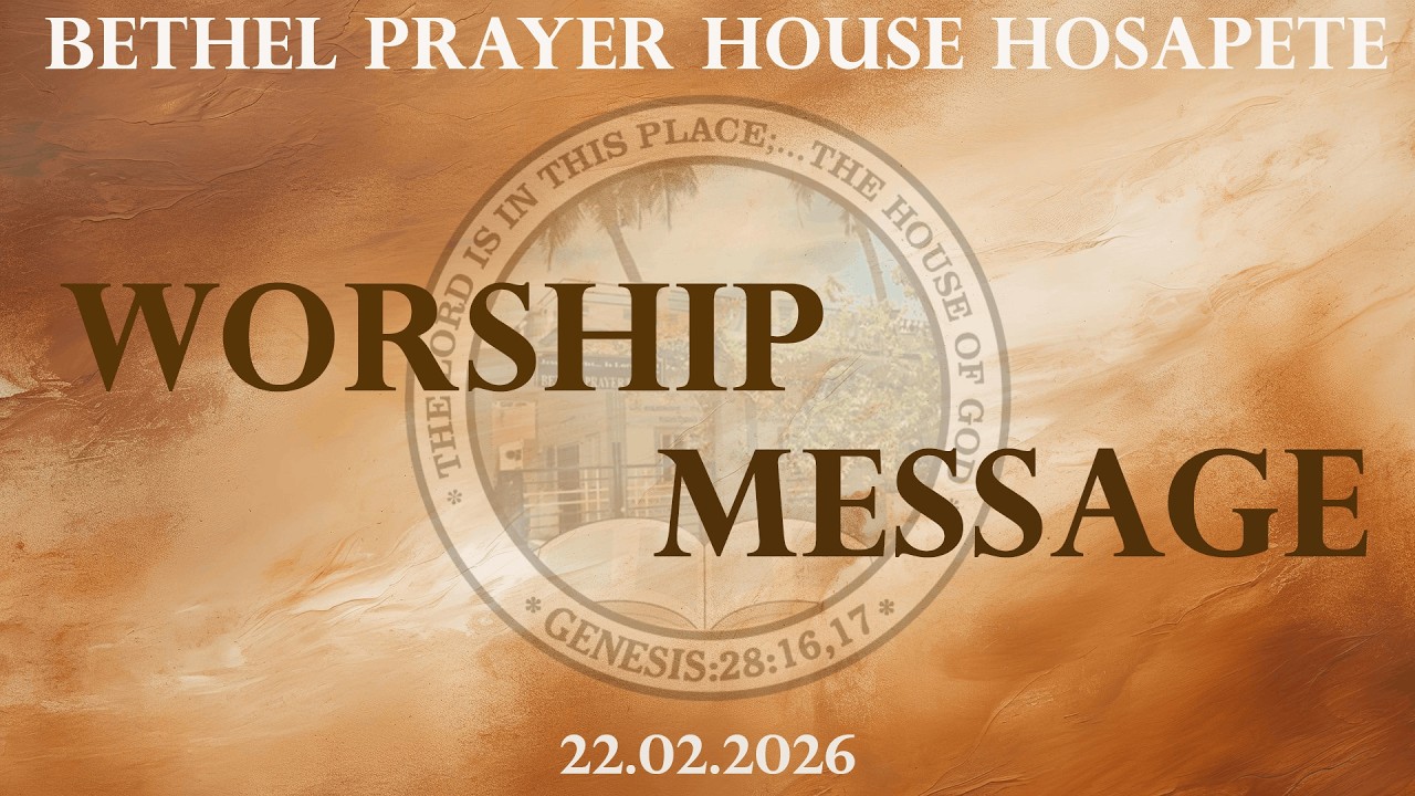 WORSHIP SONGS || 22.02.2026  || Bethel Prayer House Hosapete.
