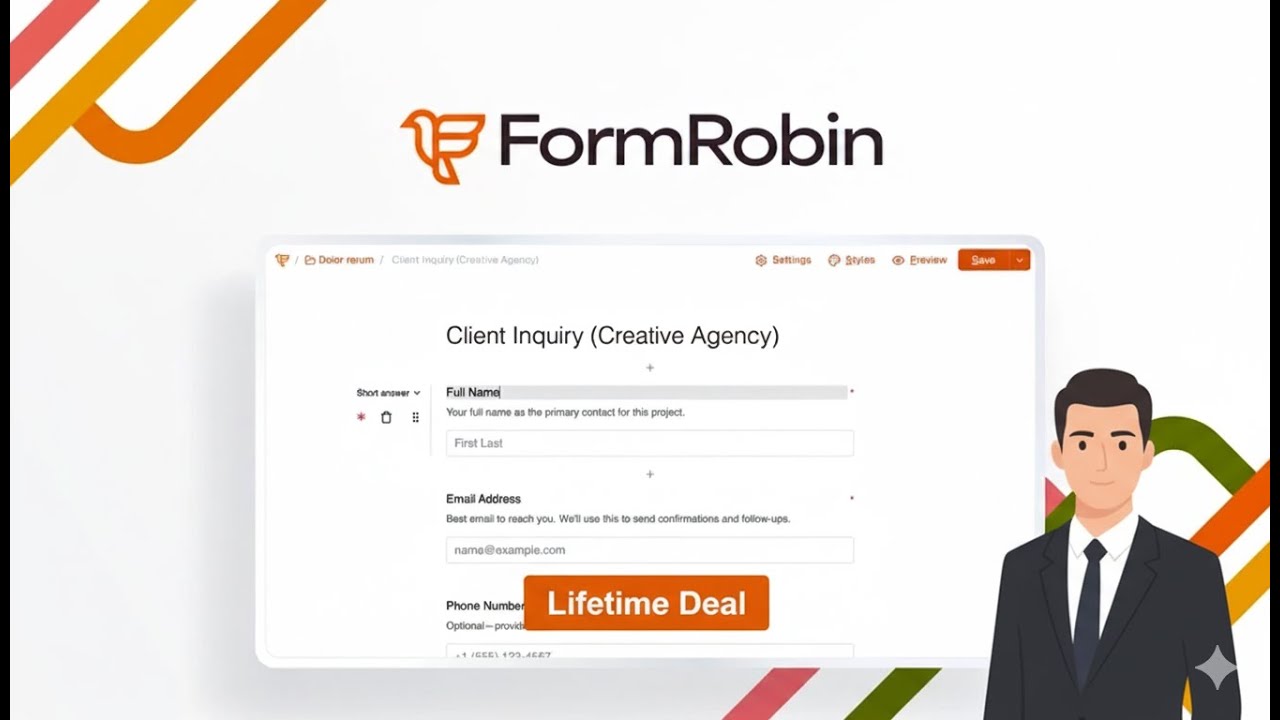 FormRobin - Effortless AI Build smarter forms with AI appsumo lifetime deal