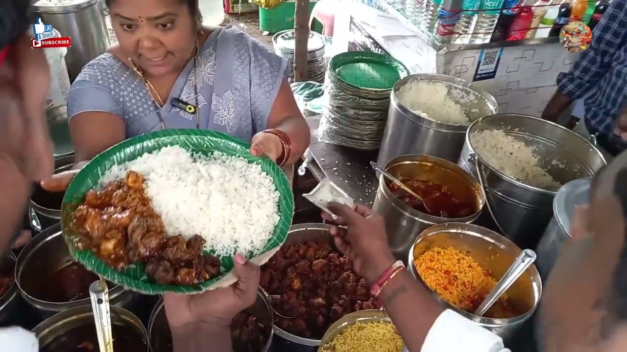 Hyderabad Famous kumari Aunty Street Food - kumari aunty Cheapest Unlimited Food