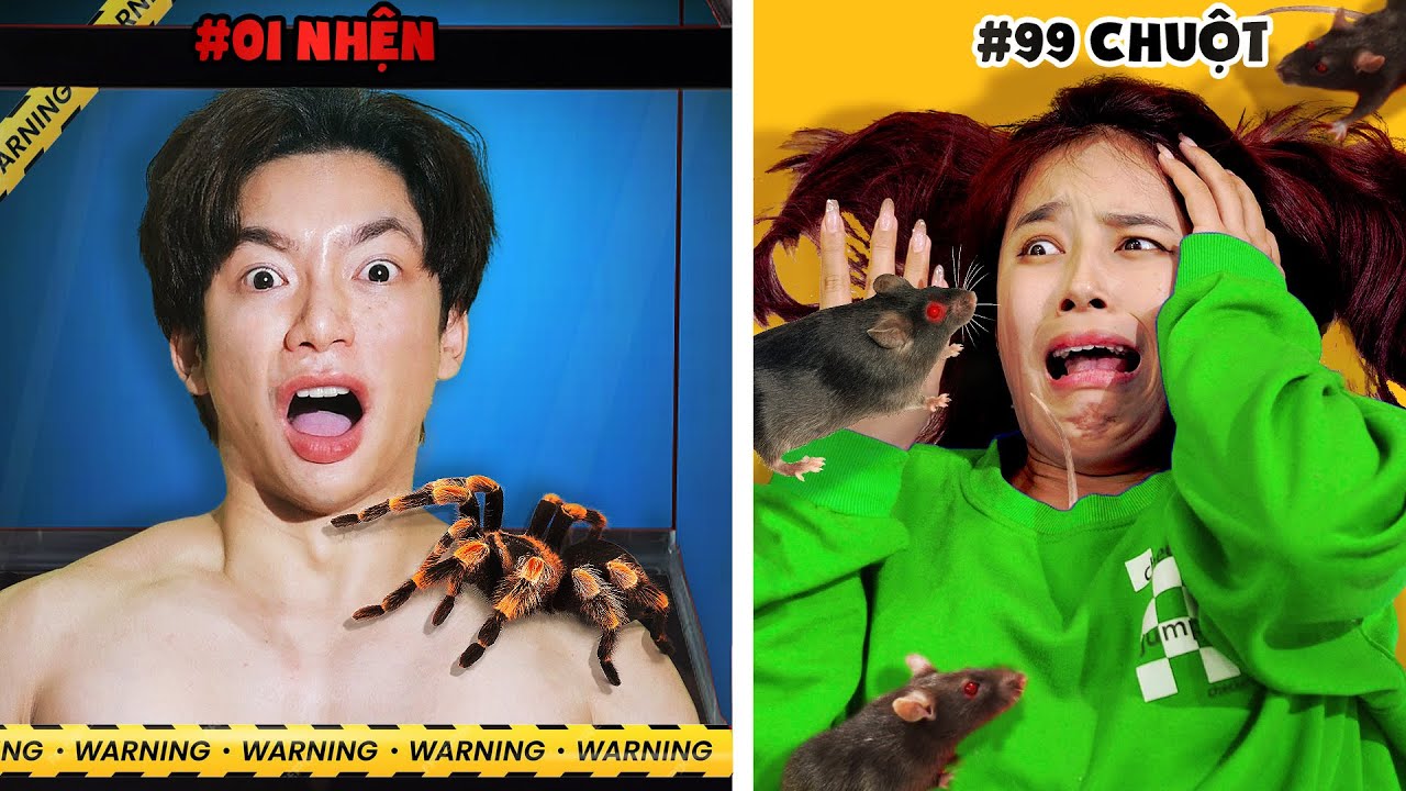 Thử Thách Cấm Hét -  Đối Mặt 100 Nỗi Sợ Trong 24H