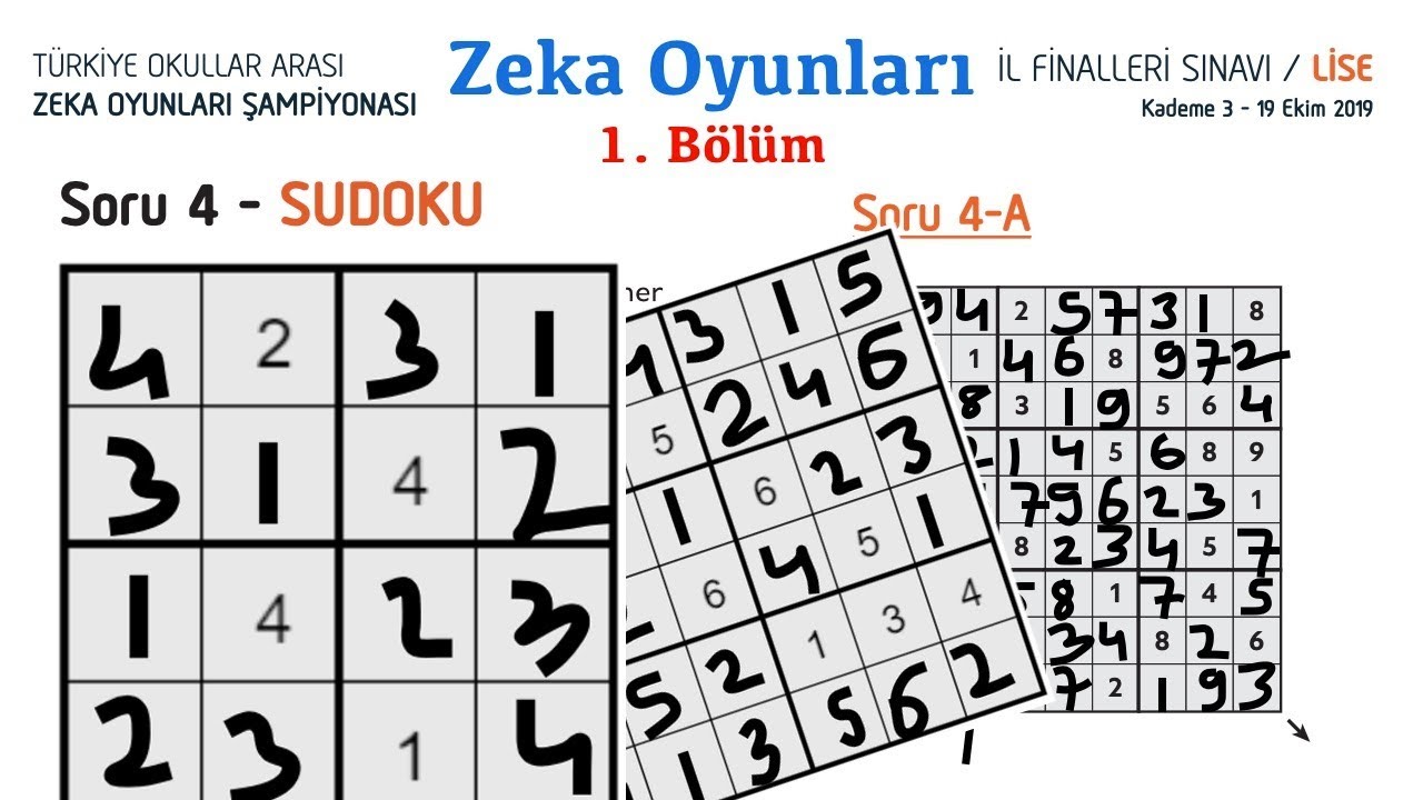 SUDOKU Nasıl Çözülür / Zeka Oyunları #1