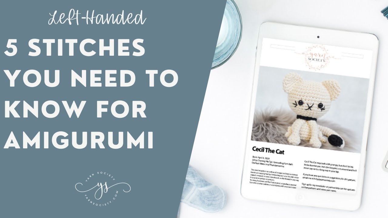 How To START Amigurumi Crochet: Left-Handed