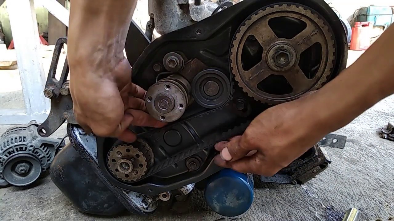 Cara memasang timing belt Suzuki Carry Extra F10A