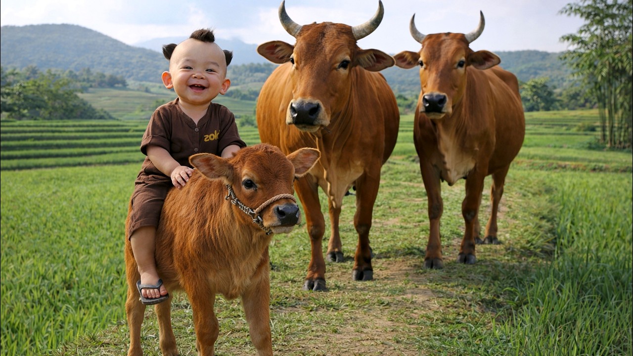 Con bò - con bò con - nhạc con bò - con bò ăn cỏ - bài hát con bò - nhạc chế con bò. #conbo