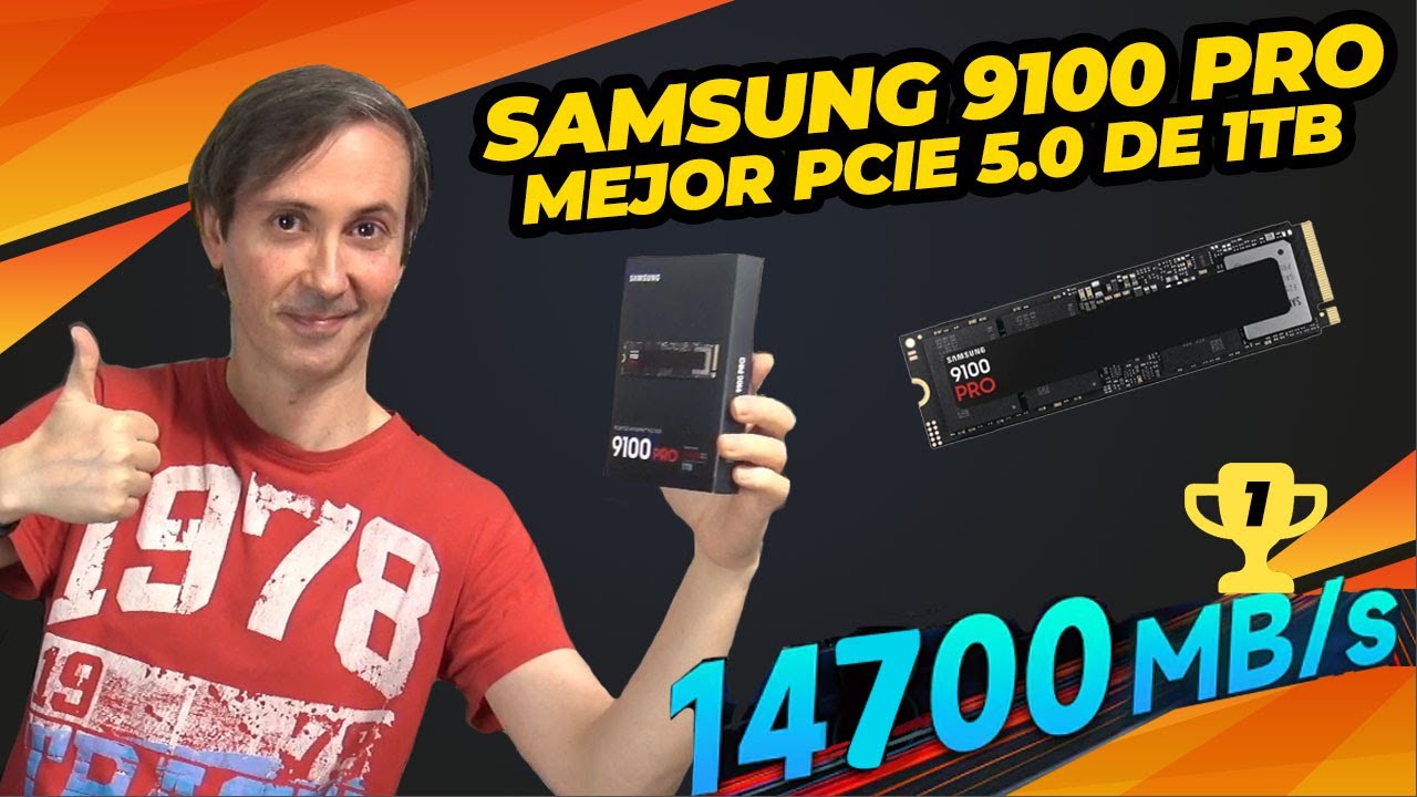 REVIEW SSD SAMSUNG 9100 PRO MEJOR PCIE 5.0 DE 1TB DEL MERCADO BARRE A CUALQUIER PCIE 4.0 ¡ES BRUTAL!