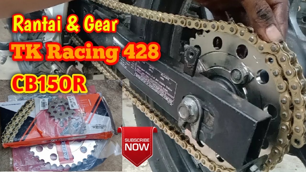 Pasang Rantai dan gear TK Racing 428hs CB150R