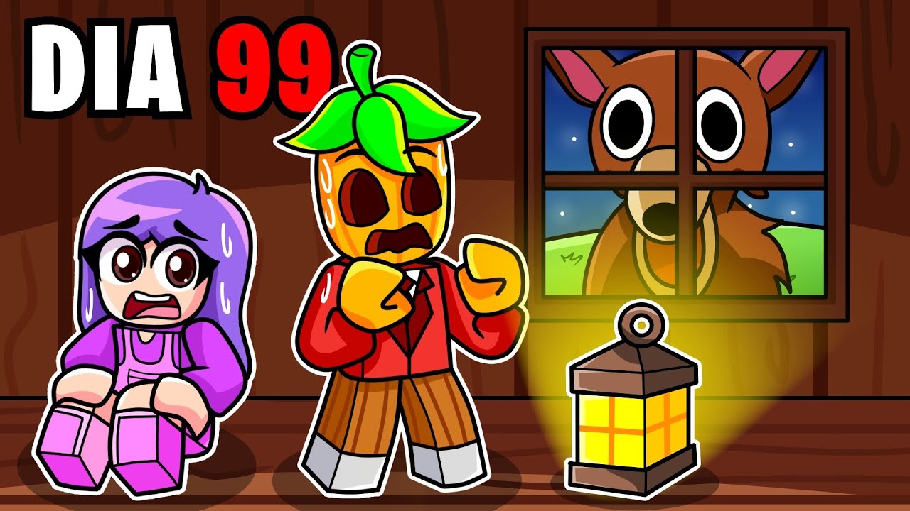 Sobrevivimos 99 DIAS Perdidos en el BOSQUE en Roblox!