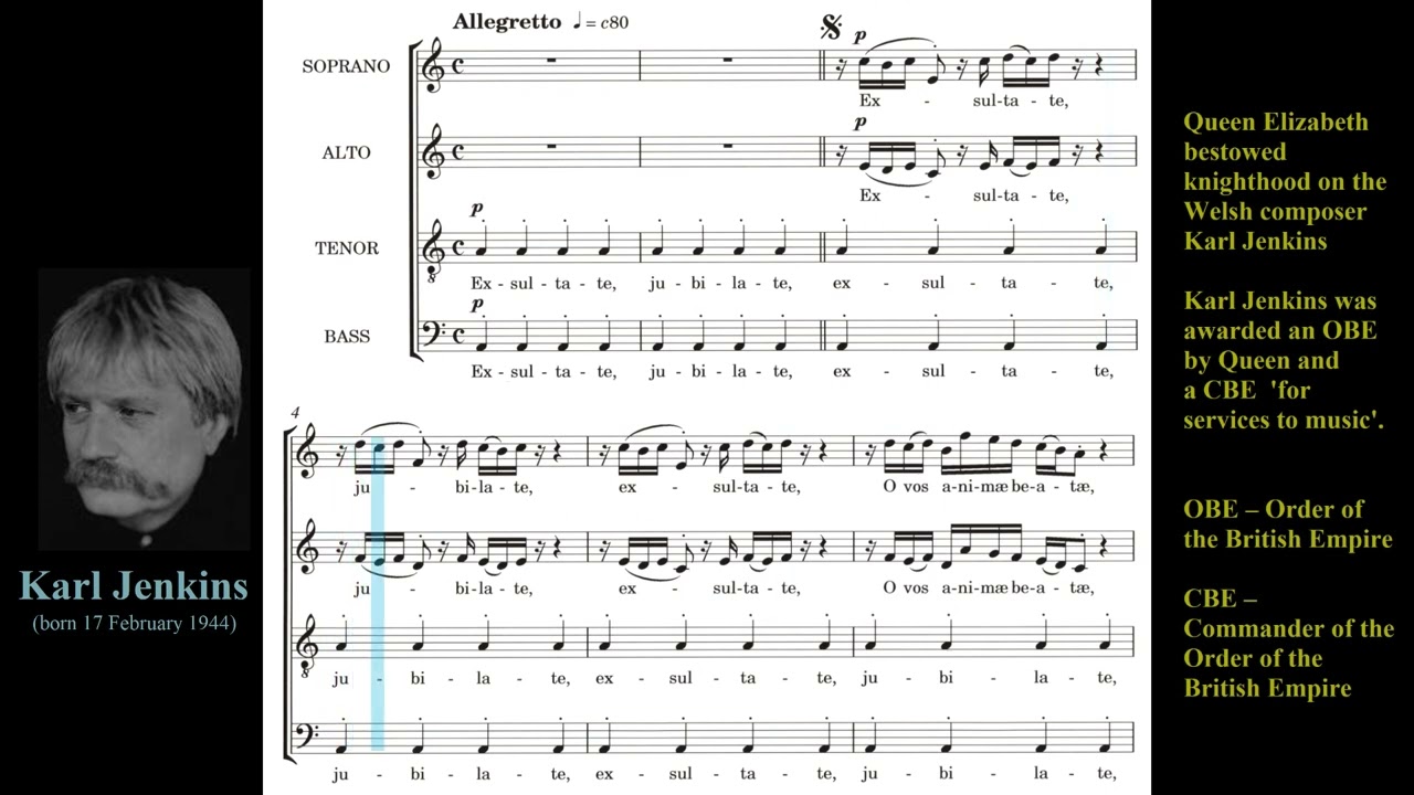Exsultate, jubilate.  Karl Jenkins