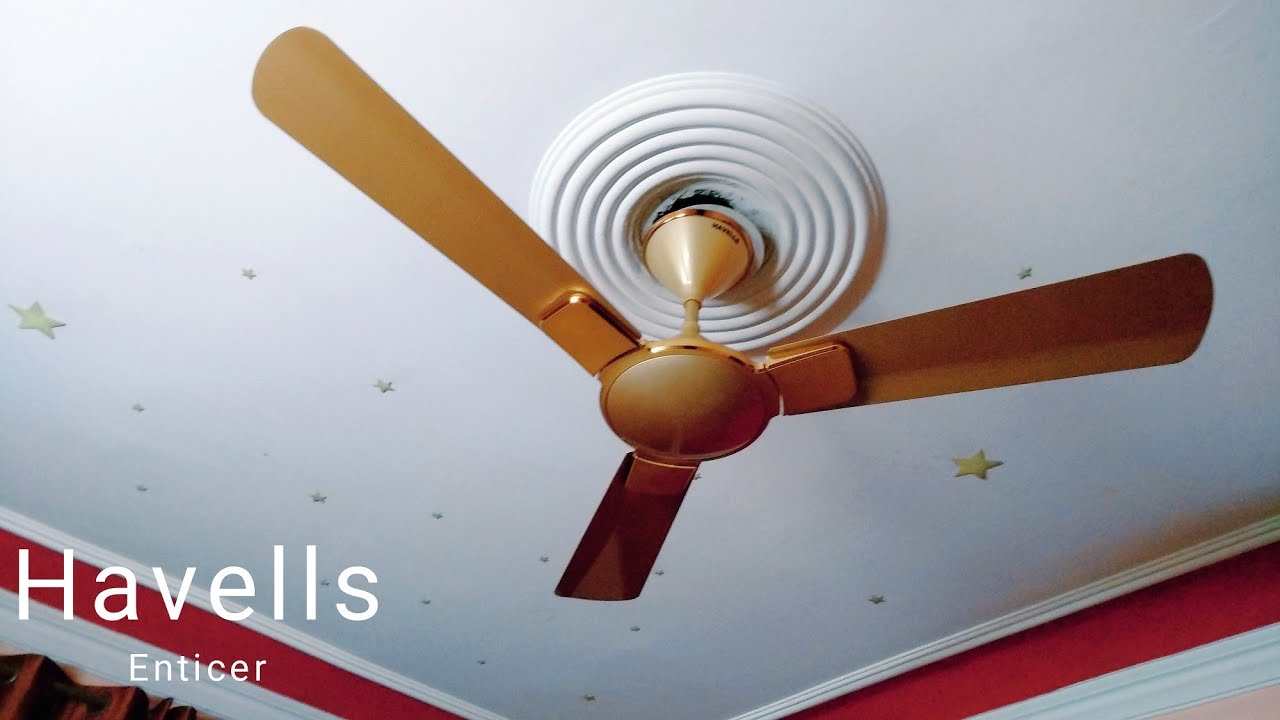 Havells Enticer Ceiling Fan Unboxing | 1200mm 3 blade fan | Installed