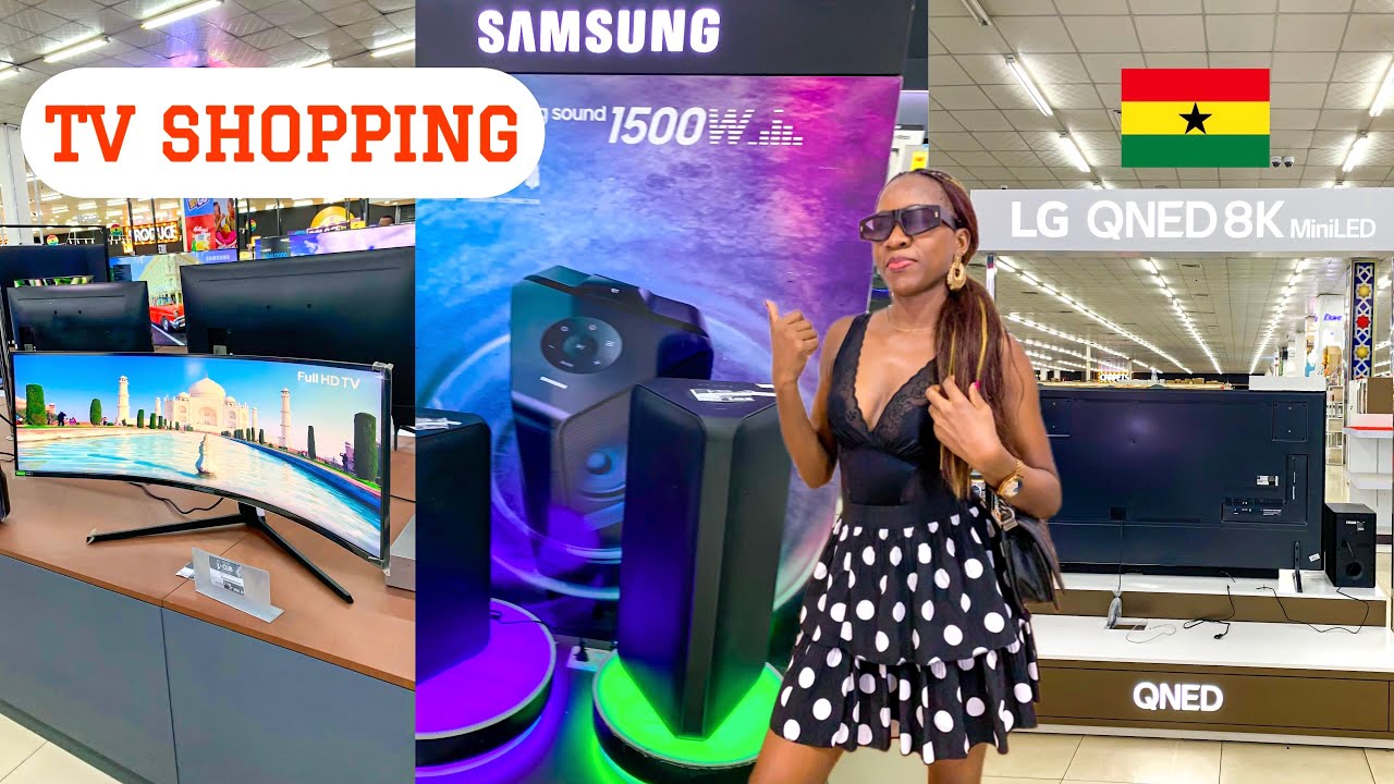 Come Home Theatre (TV & Speakers) Shopping w/me in Accra, Ghana