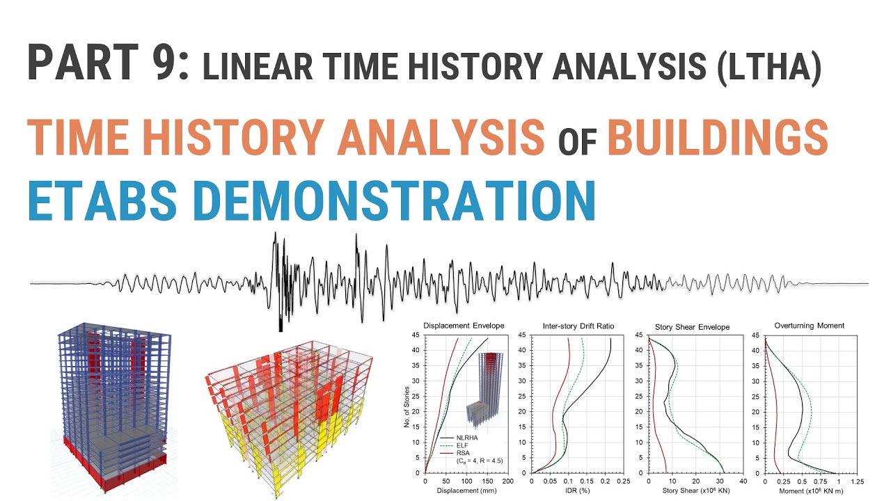 Part 9 - Time History Analysis of Buildings - CSI ETABS Demonstration