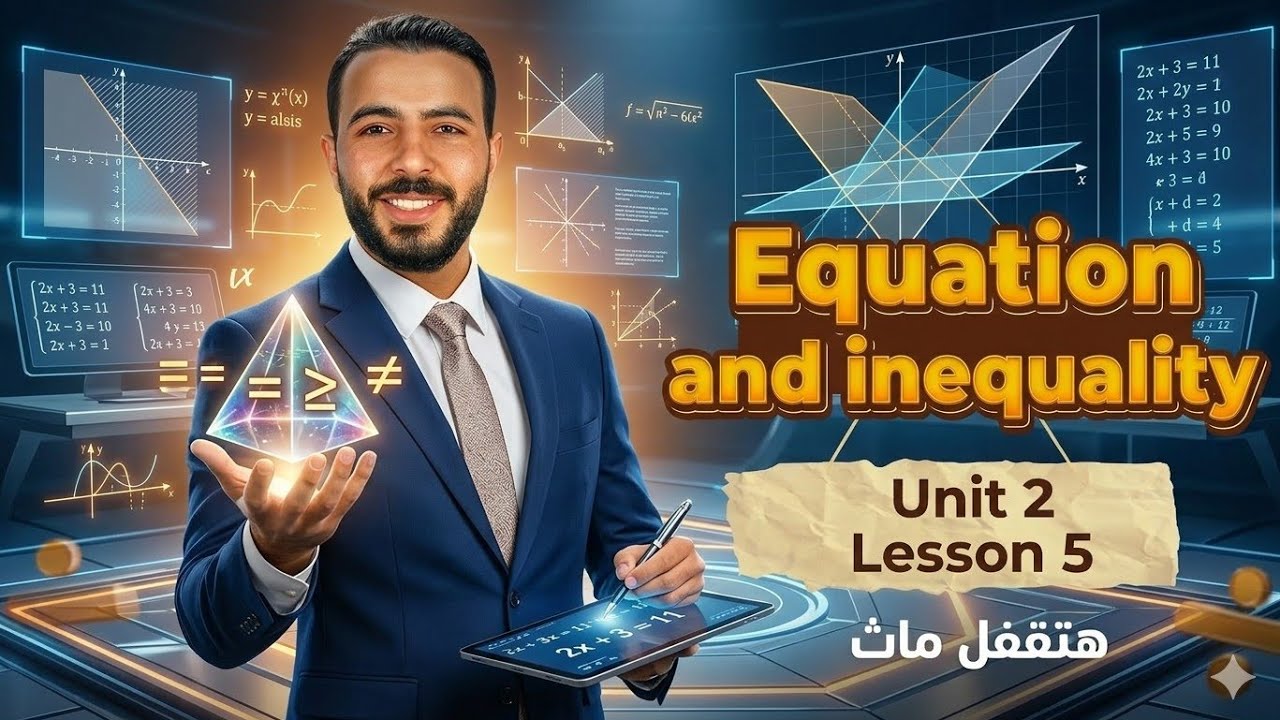 🔥 Math Prep 2 | Unit 2 &ndash; Equations and Inequalities of the First Degree | أقوى شرح ماث تانية إعدادي