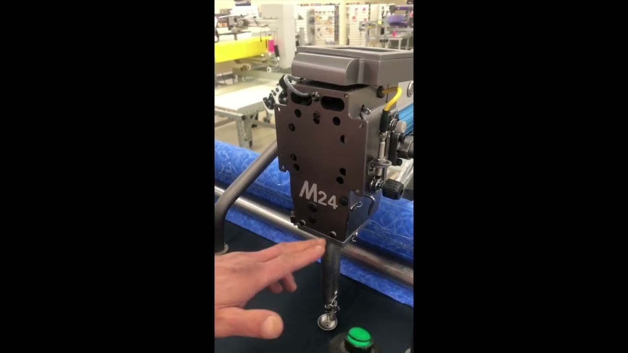 Innova M Series Longarm - Greasing the sew head with Steven
