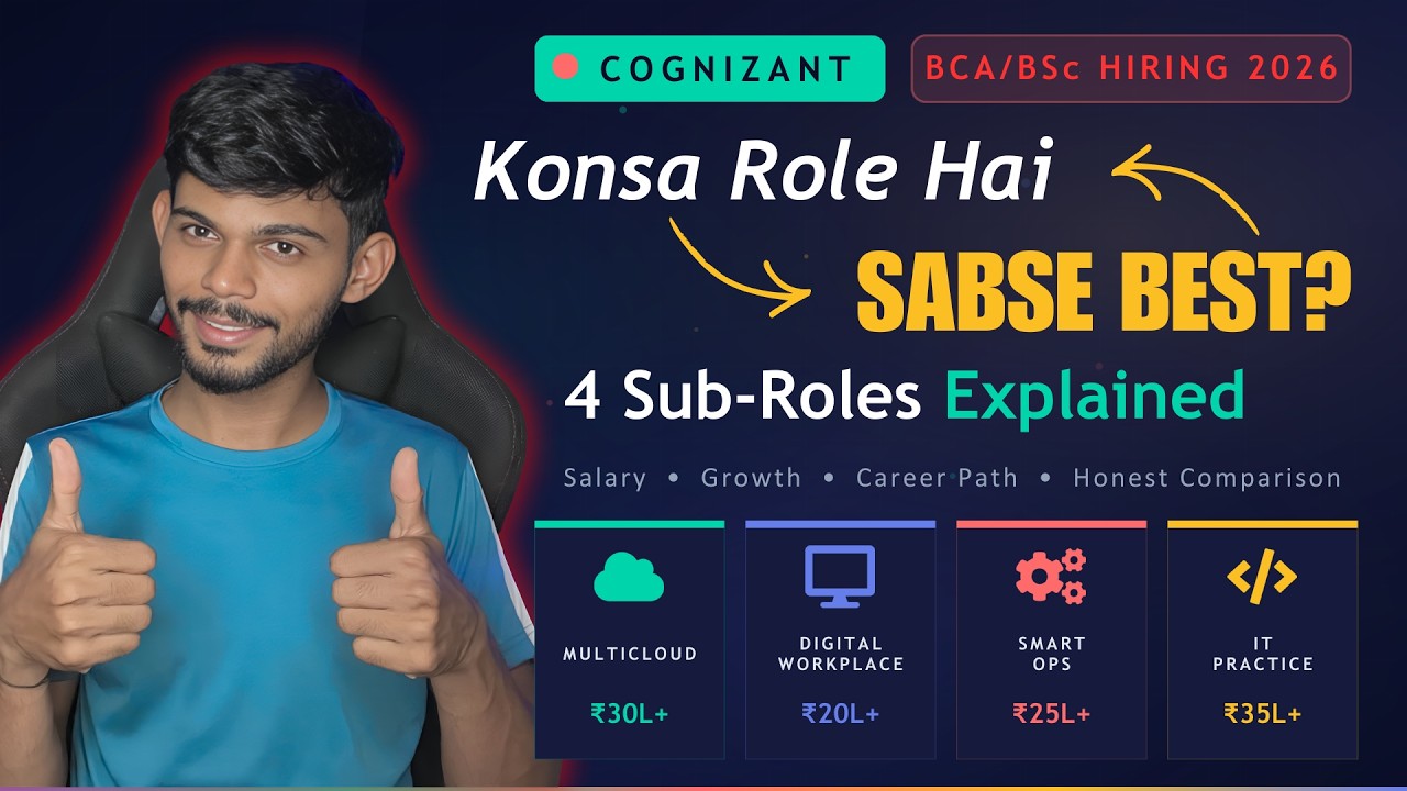 Cognizant от 35 лакх рупий в год? 🔥 4 поддолжности — зарплата, возможности роста и лучшие карьерн...