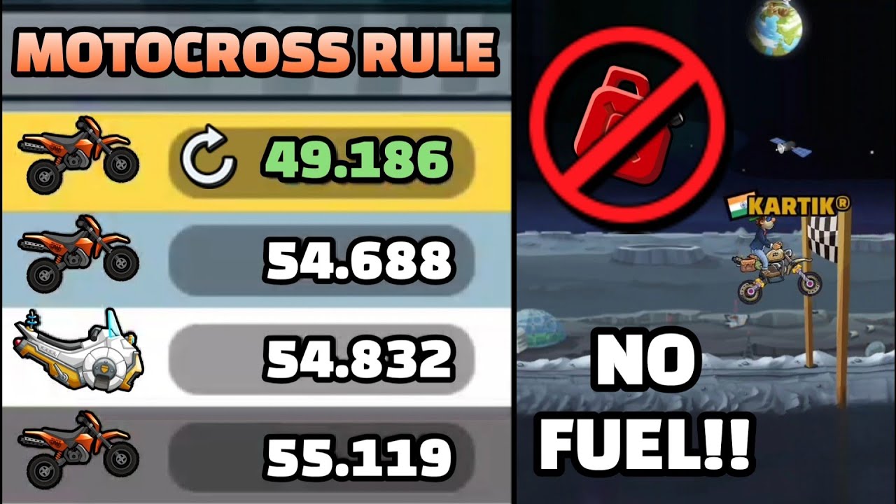 БЕЗ ТОПЛИВА ⛽️ ТОЛЬКО ПРАВИЛА МОТОКРОССА!! 🔥😎 В ВИТРИНЕ СООБЩЕСТВА - Hill Climb Racing 2