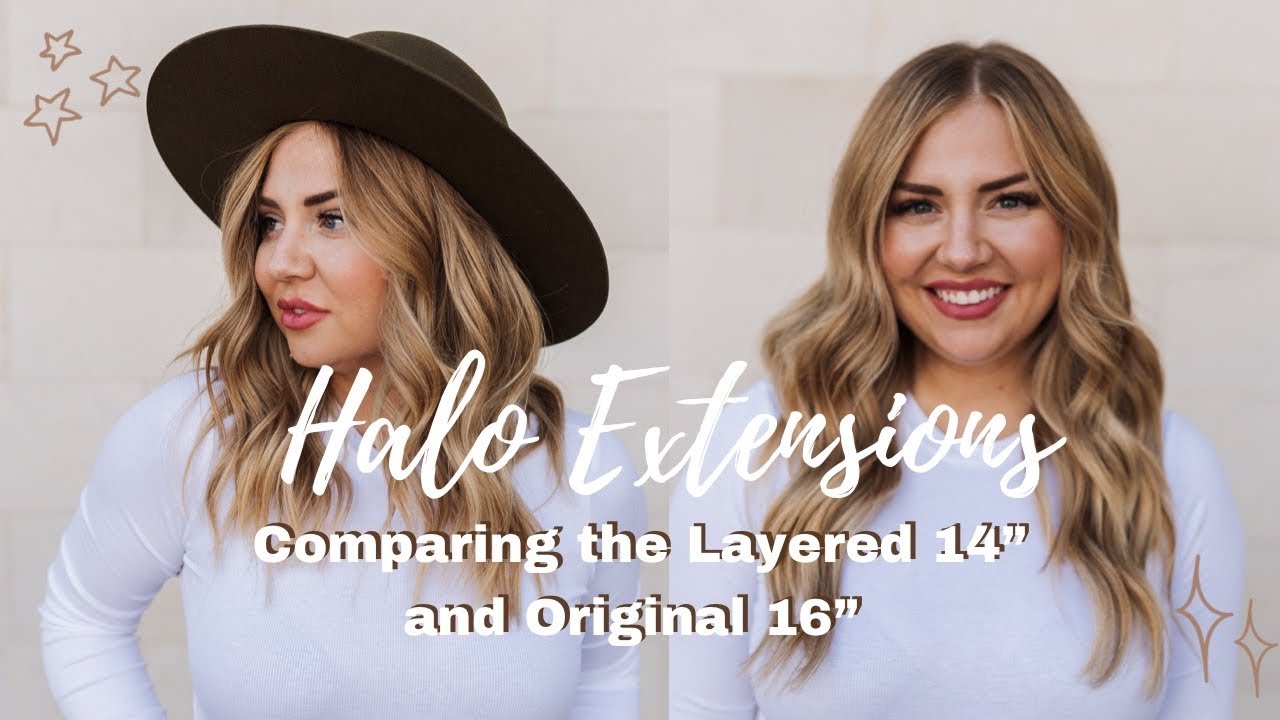 Layered 14” vs Original 16” Halo Extentions | HALOCOUTURE | 2022