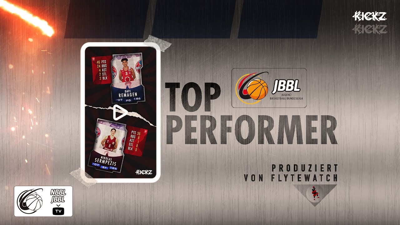 #KICKZ JBBL Top Performer 2022 - Woche 1 - Remagen & Sermpezis