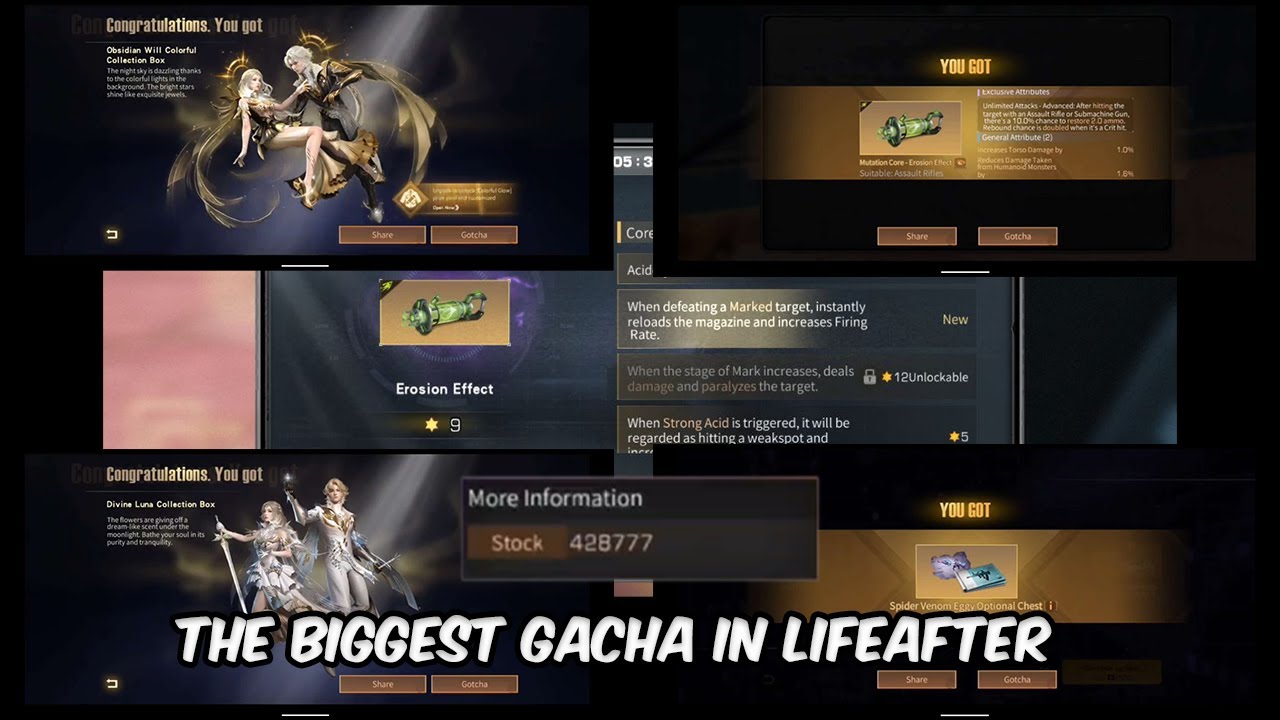 LifeAfter/明日之后 - The Biggest Gacha In LifeAfter!(above 200,000 feds used in one day)