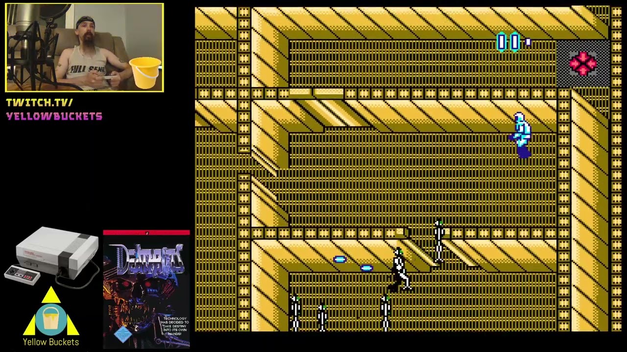 Beating Deathbots (Unlicensed NES) - Yellow Buckets