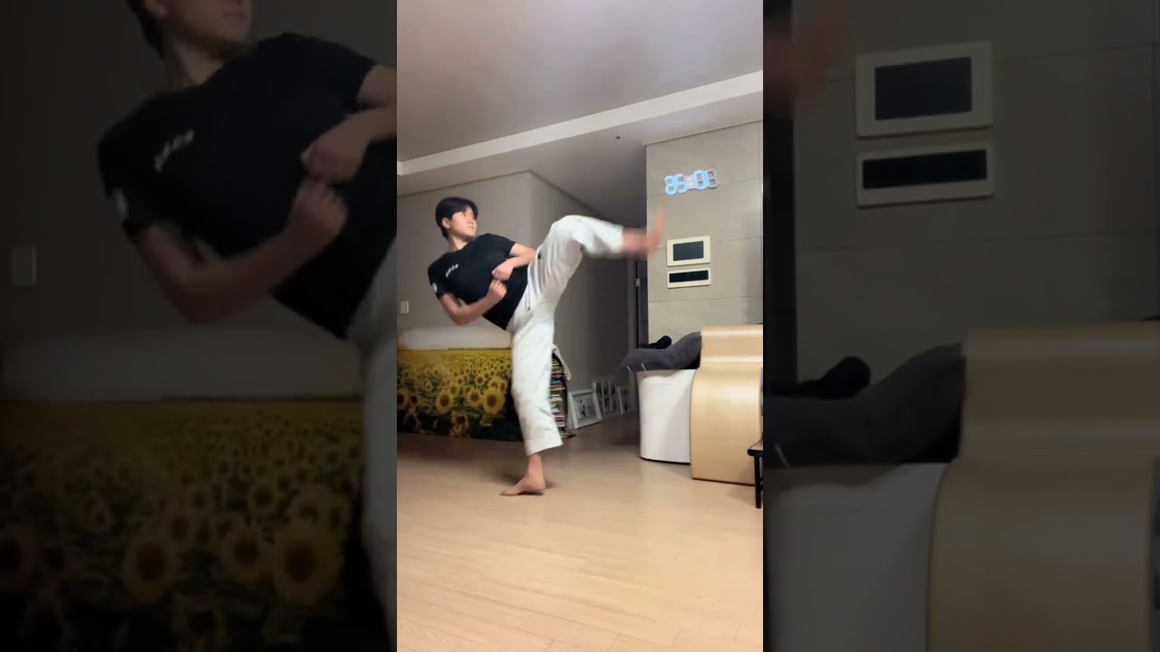 Тренируйтесь дома 🔥🔥🥋 #боевыеискусства #тхэквондо #удары #супер