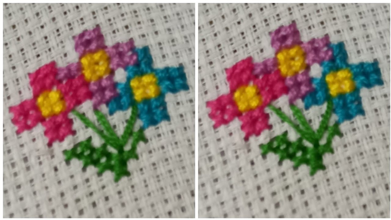 Cross Stitch Flower Bunch / Vintage Floral Cross Stitch Pattern