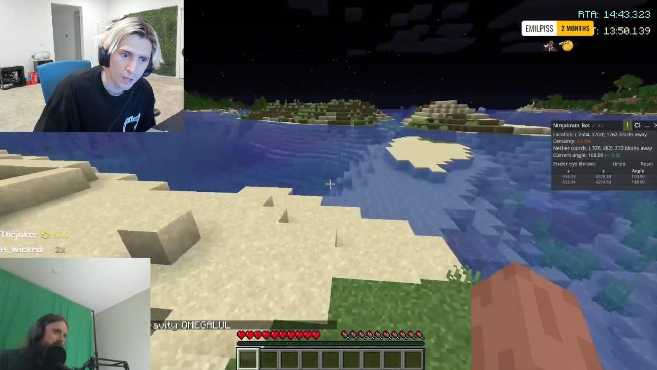 Daily clip of xQc dying of laughter at Forsen being bad