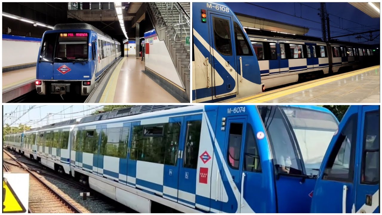 Metro de Madrid: Serie 6000 sin servicio en la línea 9b + Cochera 