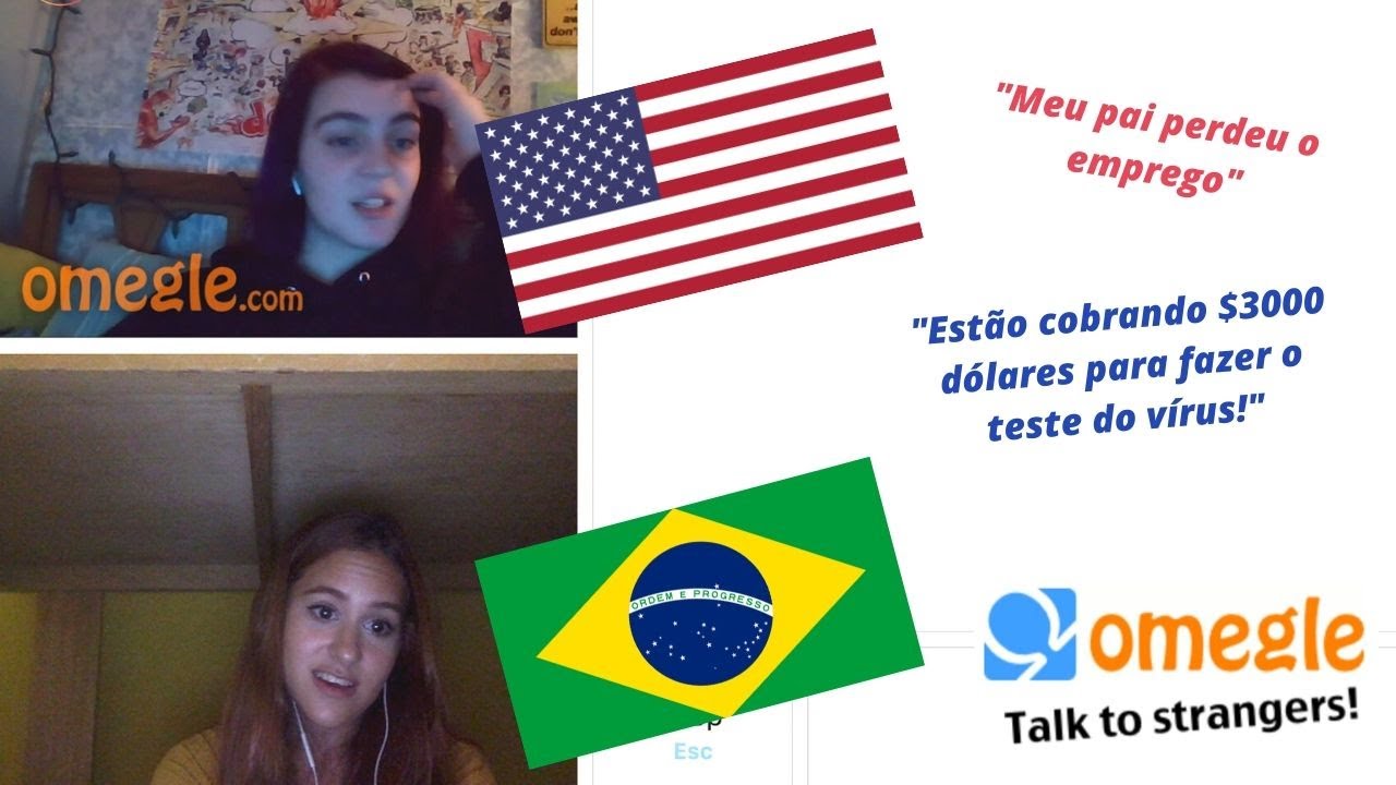 CONVERSEI COM GRINGOS SOBRE O CORONAVIRUS NO OMEGLE - Quarentena (Legendado)