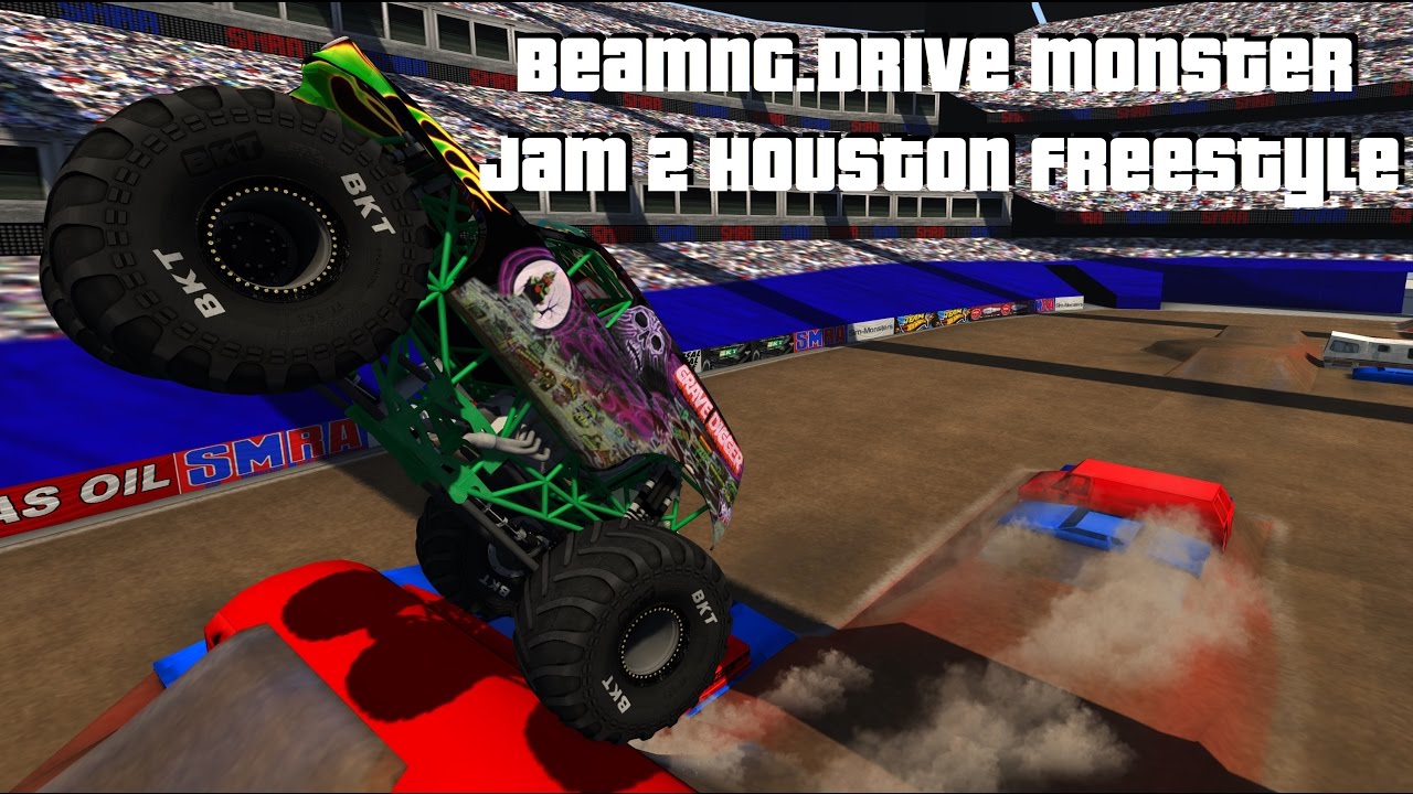 BeamNG.Drive Monster Jam 2; Houston Freestyle!