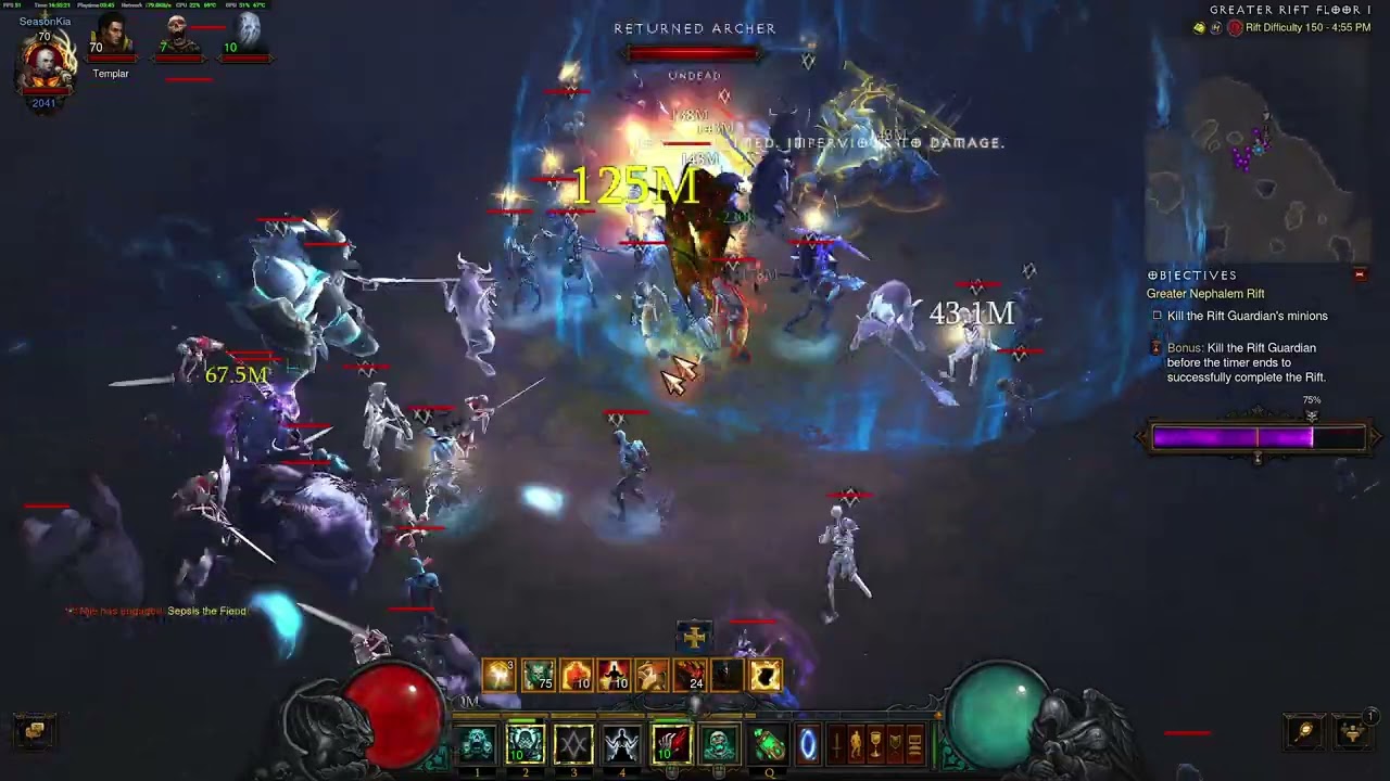 Diablo 3 Season 36 Rathma AotD GR 150 Push