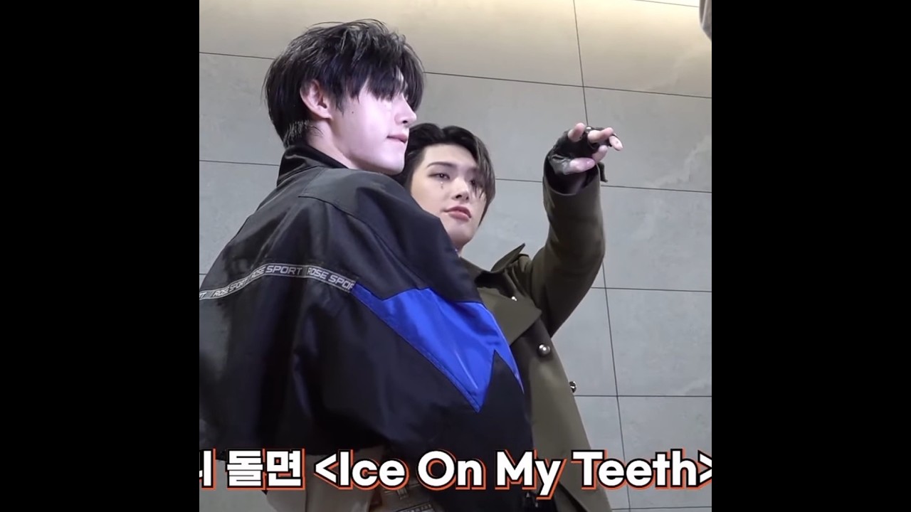 Yunho teaching Mingi choreo not doubt(enhypen)before doing challenge with Sunghoon^ω^#ateez#enhypen