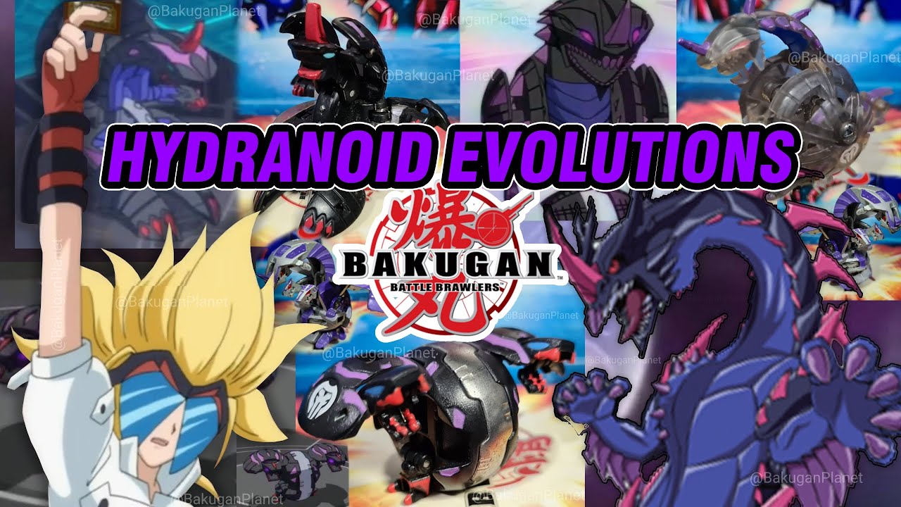 TODAS las EVOLUCIONES de HYDRANOID en BAKUGAN | Bakugan Planet & BakuGirl - Alpha Dual Hades Turbine