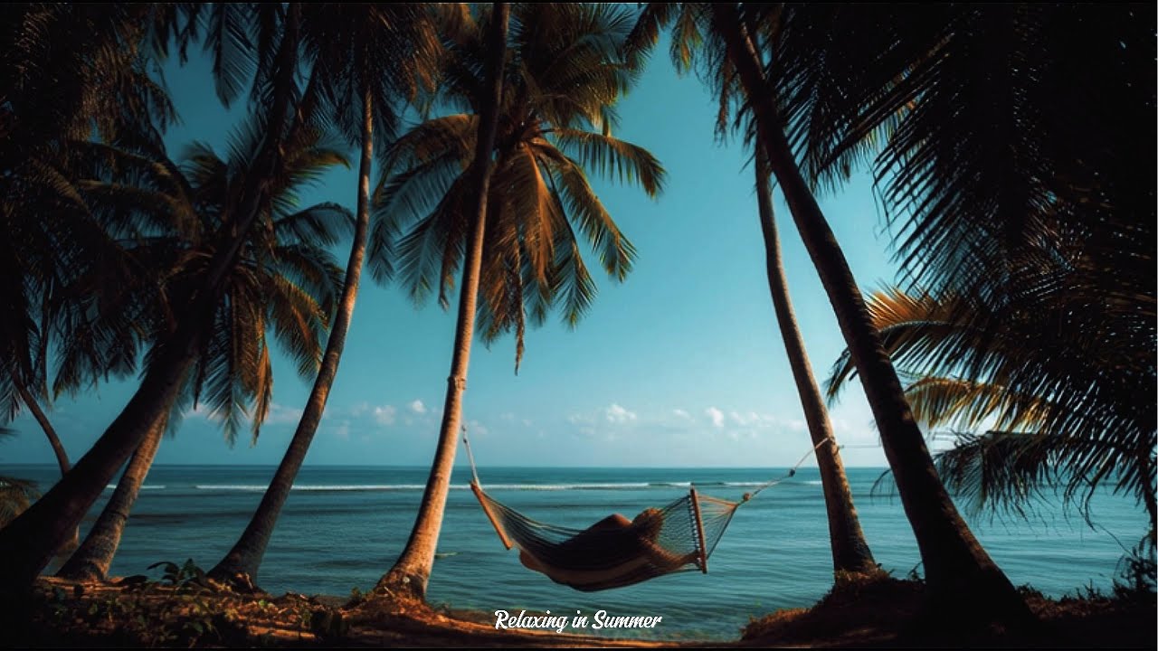 Soft Summer Sleep Sounds ☀️Peaceful Summer Night Music 🎶Summer Night Chill Playlist 🌊Sleep Music