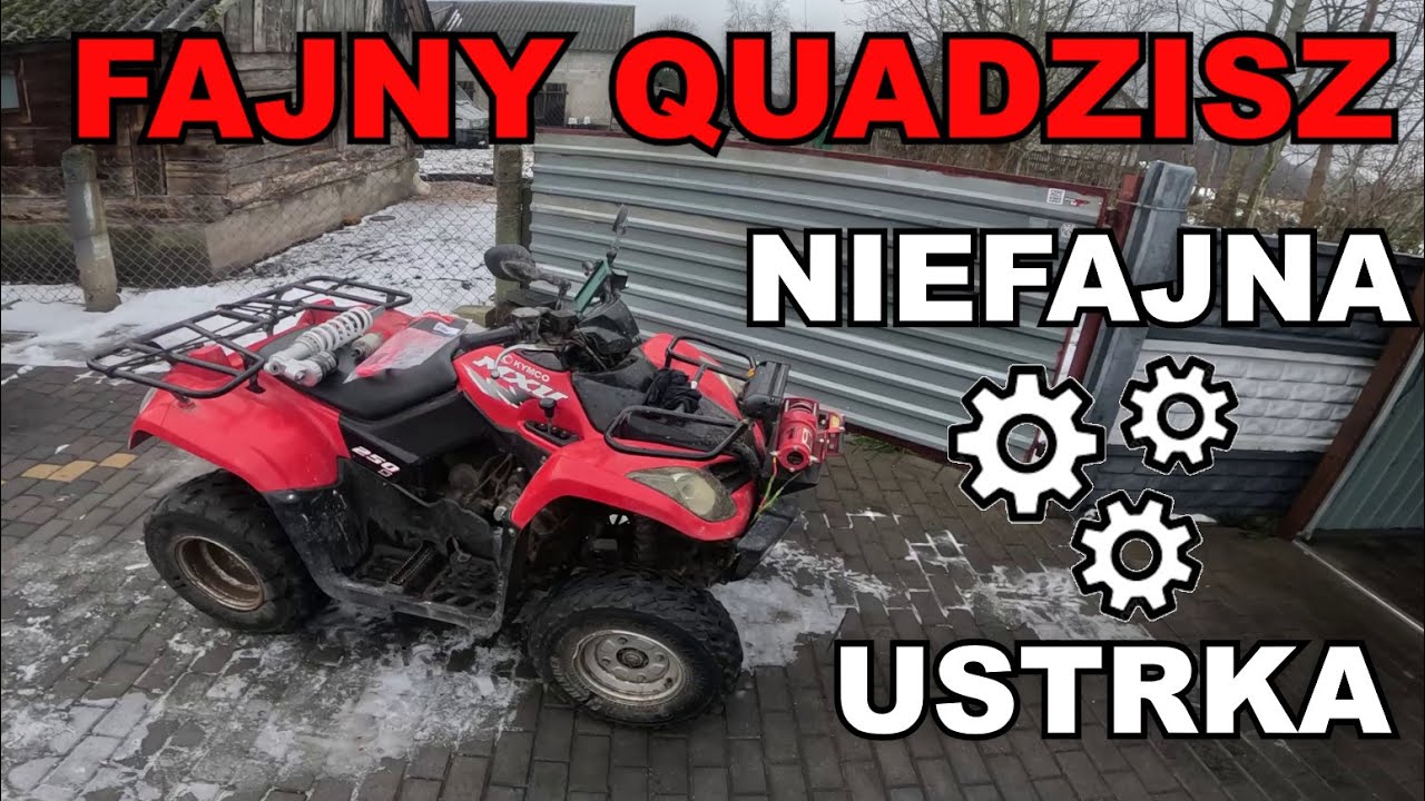 Kymco MXU 250 zgrzyt i problem z włączeniem biegu