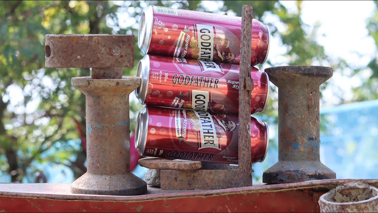 How to Make a Simple Beer Can Crusher from Scrap. |DIY|