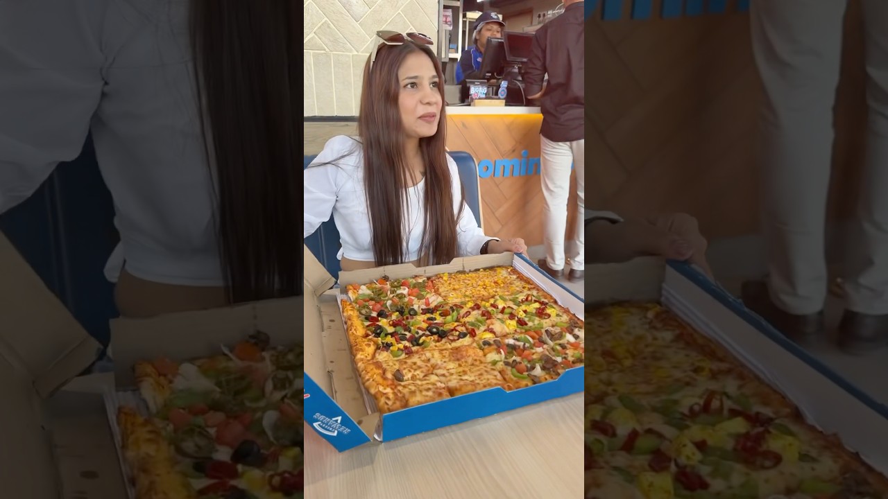 Dominos Pizza challenge 🔥🔥 | big big 6 in 1 dominos pizza |Food challenge vidoes ￼| #dominos #food